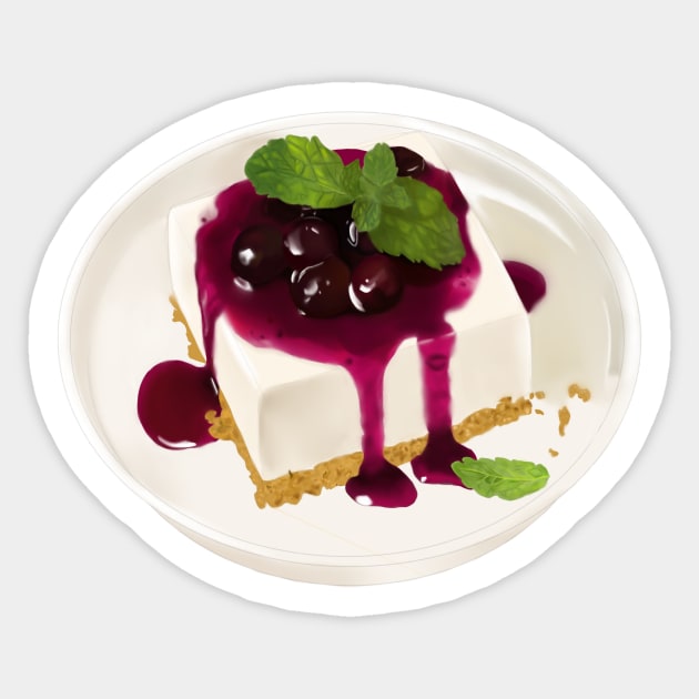 Blueberry Cheesecake Sticker by Smuchie